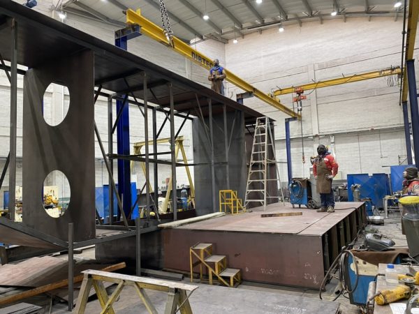 Montaje metalmecanico en proyecto minero en Colombia 5 600x450